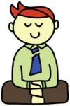 man meditating
