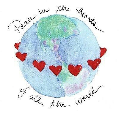peace heart world